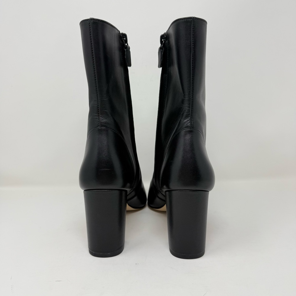 New Stuart Weitzman Renegade Ankle Bootie Black Leather Sz 8.5 - Picture 4 of 13